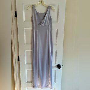 Vintage Tahari Lavender Floor Length Gown Sleeveless Formal Evening Elegant Dres